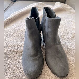 Style&Co Gray Suede Bootie Size 7.5